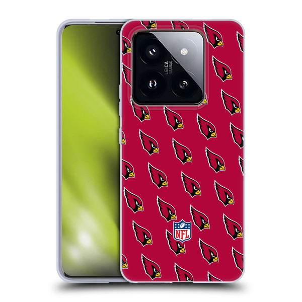 NFL Arizona Cardinals Artwork Patterns Soft Gel Case for Xiaomi 14 Pro