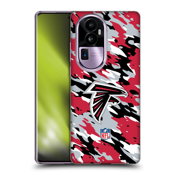 NFL Atlanta Falcons Logo Camou Soft Gel Case for OPPO Reno10 Pro+