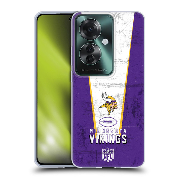 NFL Minnesota Vikings Logo Art Banner Soft Gel Case for OPPO Reno11 F 5G / F25 Pro 5G