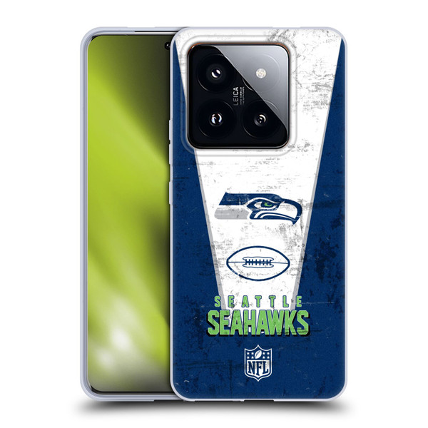 NFL Seattle Seahawks Logo Art Banner Soft Gel Case for Xiaomi 14 Pro