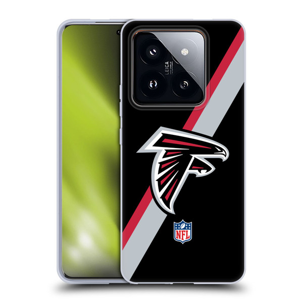 NFL Atlanta Falcons Logo Stripes Soft Gel Case for Xiaomi 14 Pro