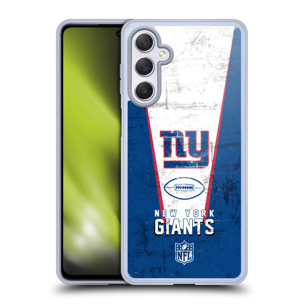 NFL New York Giants Logo Art Banner Soft Gel Case for Samsung Galaxy M54 5G
