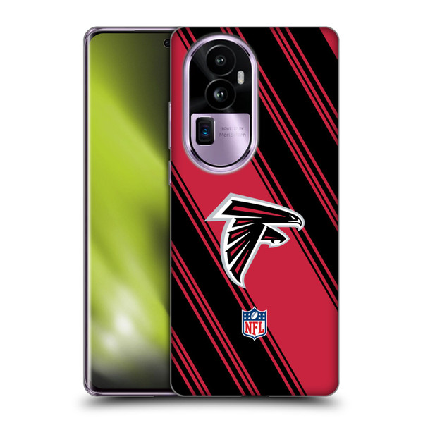 NFL Atlanta Falcons Artwork Stripes Soft Gel Case for OPPO Reno10 Pro+