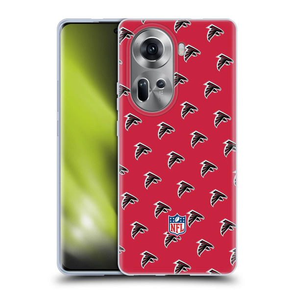 NFL Atlanta Falcons Artwork Patterns Soft Gel Case for OPPO Reno11