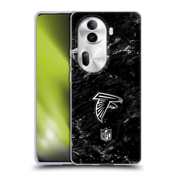 NFL Atlanta Falcons Artwork Marble Soft Gel Case for OPPO Reno11 Pro