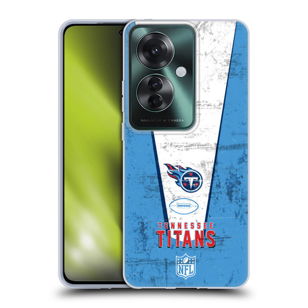 NFL Tennessee Titans Logo Art Banner Soft Gel Case for OPPO Reno11 F 5G / F25 Pro 5G