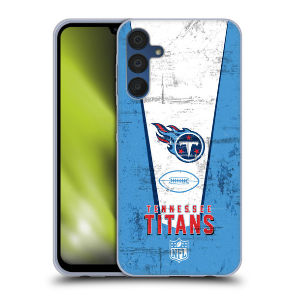 NFL Tennessee Titans Logo Art Banner Soft Gel Case for Samsung Galaxy A15