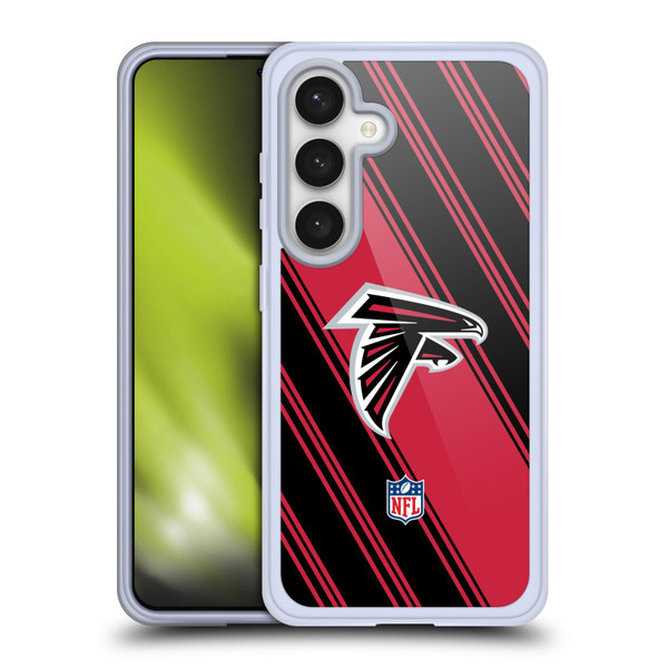NFL Atlanta Falcons Artwork Stripes Soft Gel Case for Samsung Galaxy S24 5G