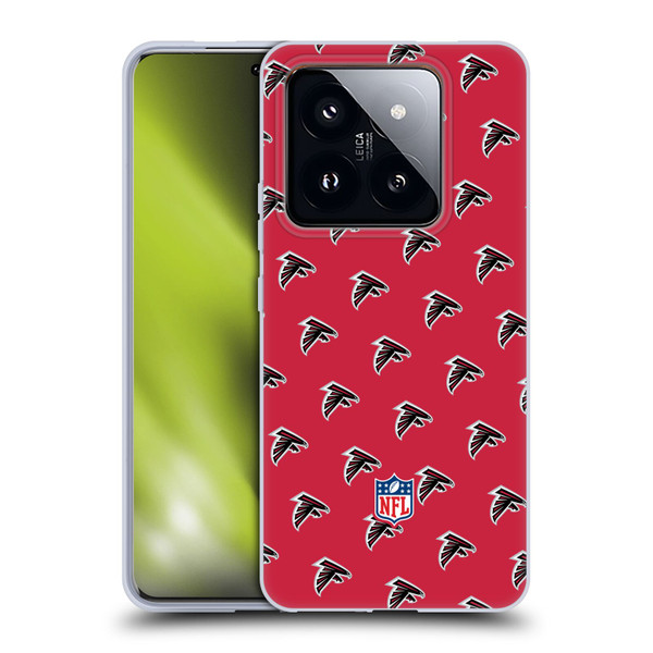 NFL Atlanta Falcons Artwork Patterns Soft Gel Case for Xiaomi 14 Pro