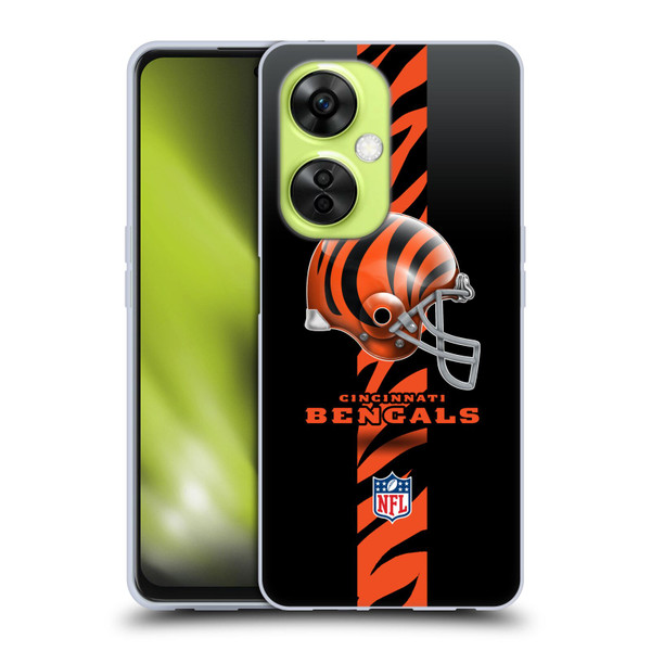 NFL Cincinnati Bengals Logo Helmet Soft Gel Case for OnePlus Nord CE 3 Lite 5G