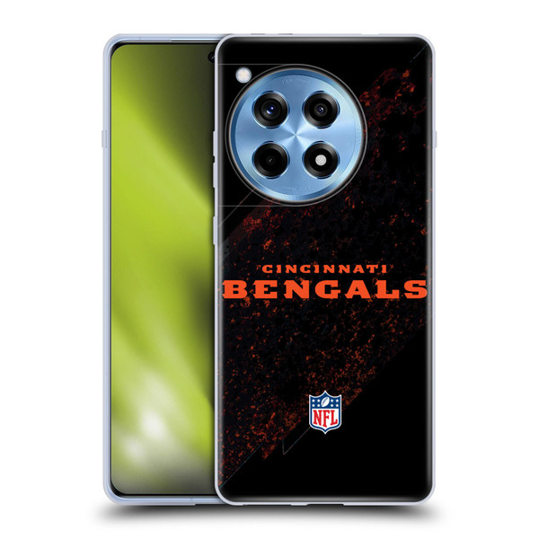 NFL Cincinnati Bengals Logo Blur Soft Gel Case for OnePlus 12R
