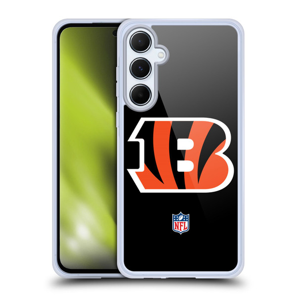 NFL Cincinnati Bengals Logo Plain Soft Gel Case for Samsung Galaxy A55 5G
