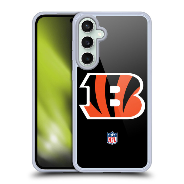 NFL Cincinnati Bengals Logo Plain Soft Gel Case for Samsung Galaxy S23 FE 5G