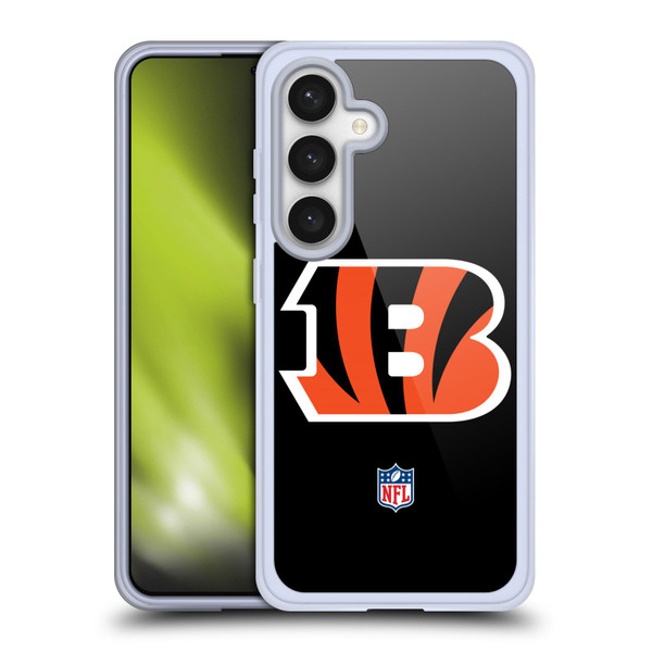NFL Cincinnati Bengals Logo Plain Soft Gel Case for Samsung Galaxy S24 5G