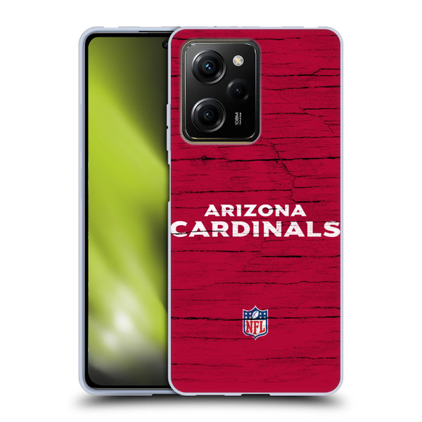 NFL Arizona Cardinals Logo Distressed Look Soft Gel Case for Xiaomi Redmi Note 12 Pro 5G
