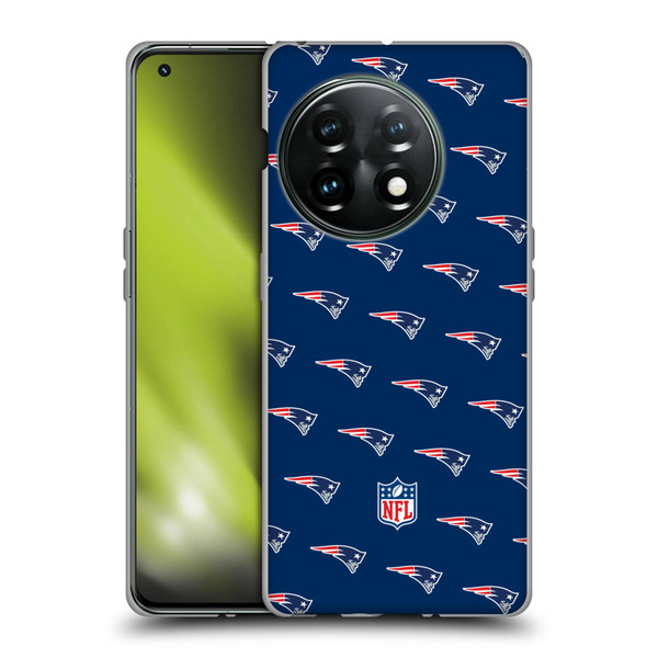 NFL New England Patriots Artwork Patterns Soft Gel Case for OnePlus 11 5G