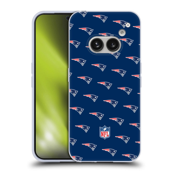 NFL New England Patriots Artwork Patterns Soft Gel Case for Nothing Phone (2a)