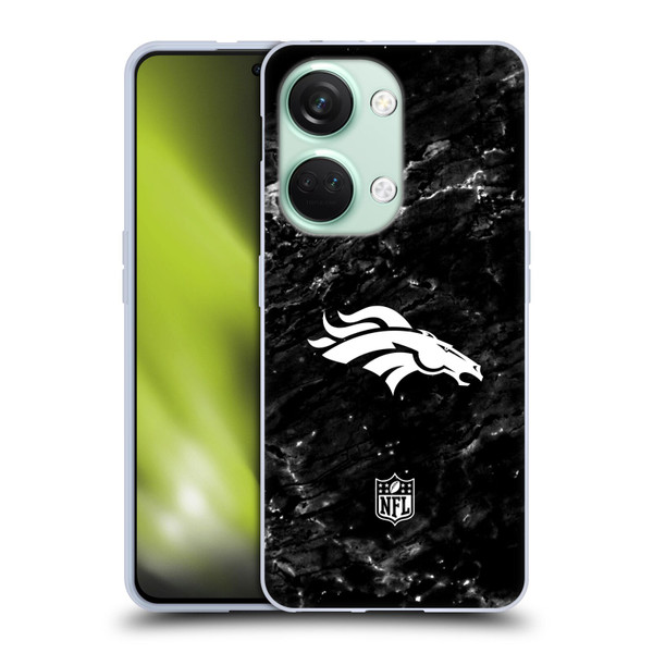 NFL Denver Broncos Artwork Marble Soft Gel Case for OnePlus Nord 3 5G