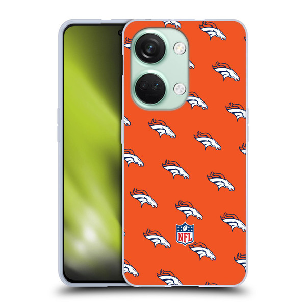 NFL Denver Broncos Artwork Patterns Soft Gel Case for OnePlus Nord 3 5G