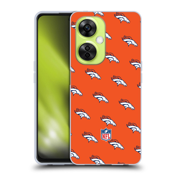 NFL Denver Broncos Artwork Patterns Soft Gel Case for OnePlus Nord CE 3 Lite 5G