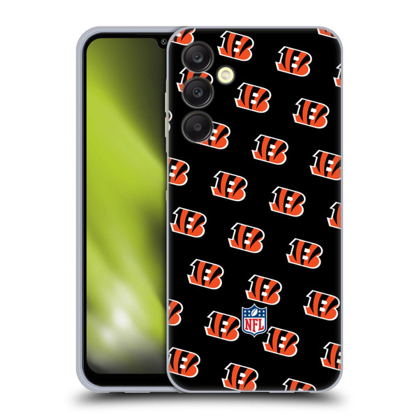 NFL Cincinnati Bengals Artwork Patterns Soft Gel Case for Samsung Galaxy A25 5G