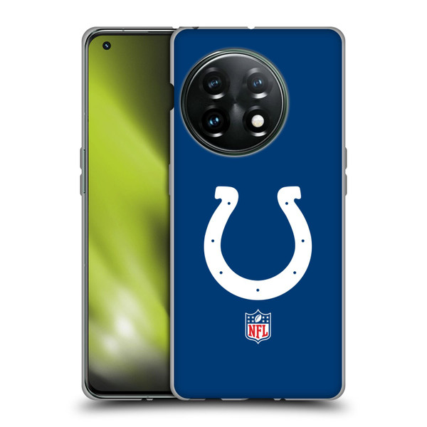 NFL Indianapolis Colts Logo Plain Soft Gel Case for OnePlus 11 5G
