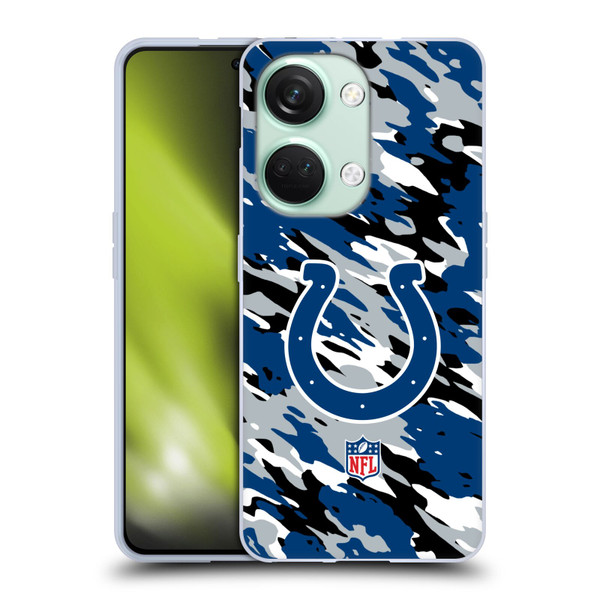 NFL Indianapolis Colts Logo Camou Soft Gel Case for OnePlus Nord 3 5G