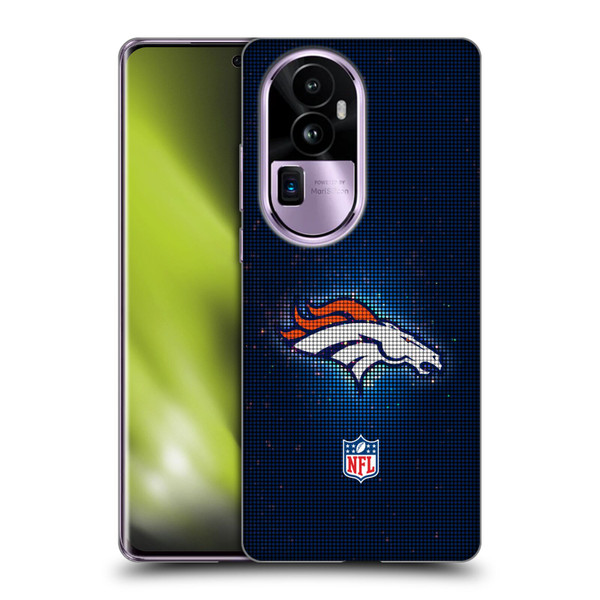 NFL Denver Broncos Artwork LED Soft Gel Case for OPPO Reno10 Pro+