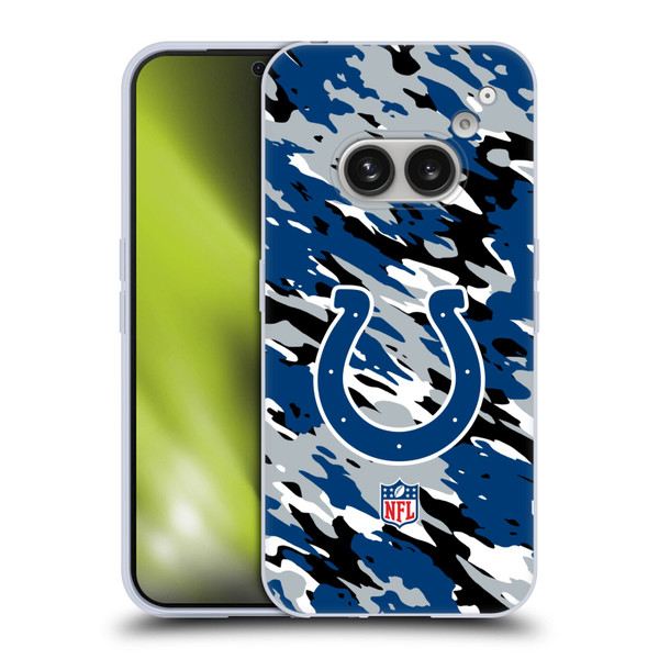 NFL Indianapolis Colts Logo Camou Soft Gel Case for Nothing Phone (2a)