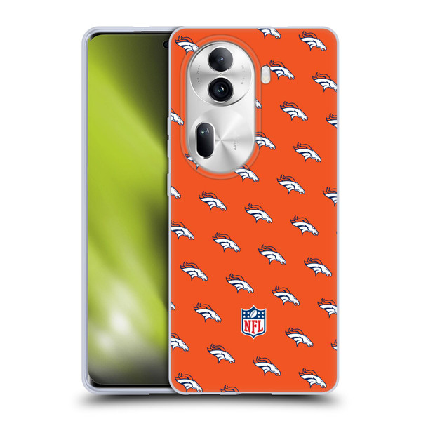NFL Denver Broncos Artwork Patterns Soft Gel Case for OPPO Reno11 Pro