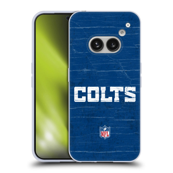 NFL Indianapolis Colts Logo Distressed Look Soft Gel Case for Nothing Phone (2a)