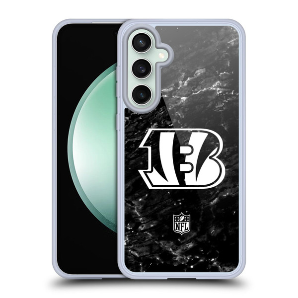 NFL Cincinnati Bengals Artwork Marble Soft Gel Case for Samsung Galaxy S23 FE 5G