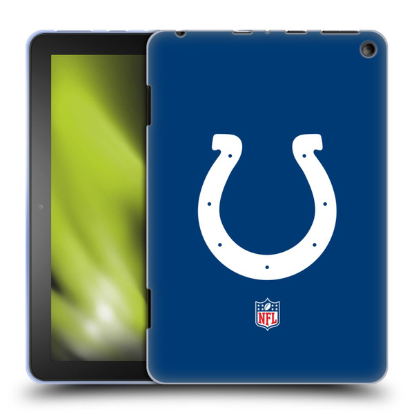 NFL Indianapolis Colts Logo Plain Soft Gel Case for Amazon Fire HD 8/Fire HD 8 Plus 2020