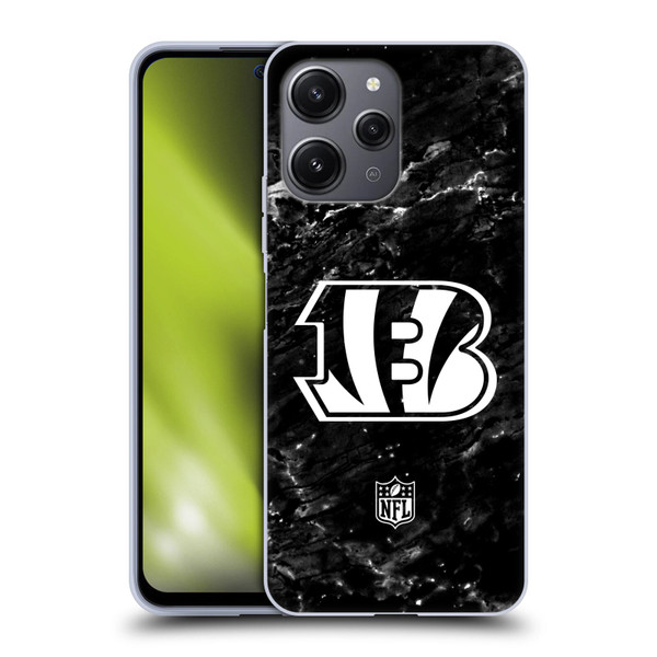 NFL Cincinnati Bengals Artwork Marble Soft Gel Case for Xiaomi Redmi 12