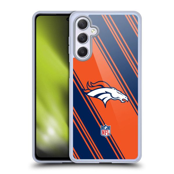 NFL Denver Broncos Artwork Stripes Soft Gel Case for Samsung Galaxy M54 5G