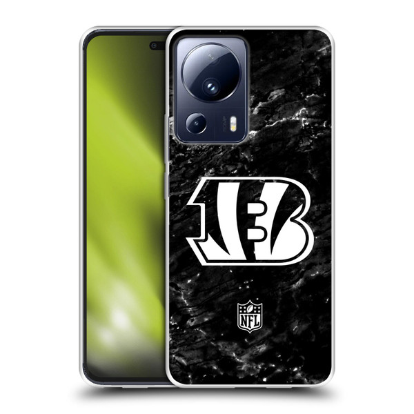 NFL Cincinnati Bengals Artwork Marble Soft Gel Case for Xiaomi 13 Lite 5G