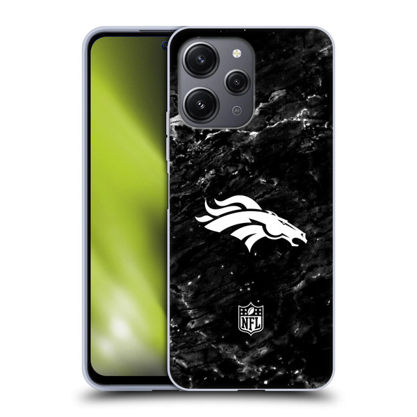 NFL Denver Broncos Artwork Marble Soft Gel Case for Xiaomi Redmi 12