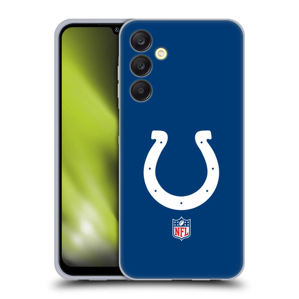 NFL Indianapolis Colts Logo Plain Soft Gel Case for Samsung Galaxy A25 5G