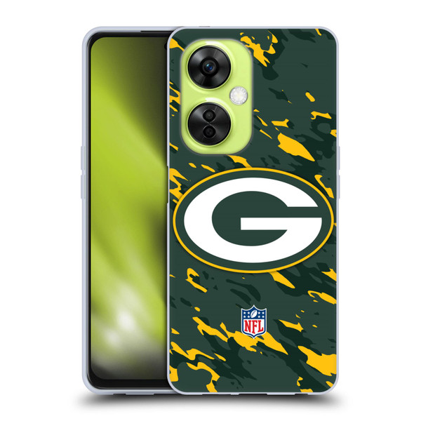 NFL Green Bay Packers Logo Camou Soft Gel Case for OnePlus Nord CE 3 Lite 5G