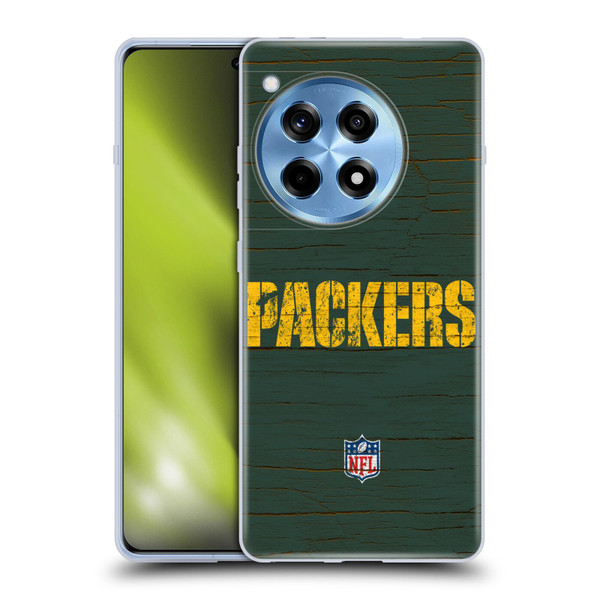NFL Green Bay Packers Logo Distressed Look Soft Gel Case for OnePlus 12R