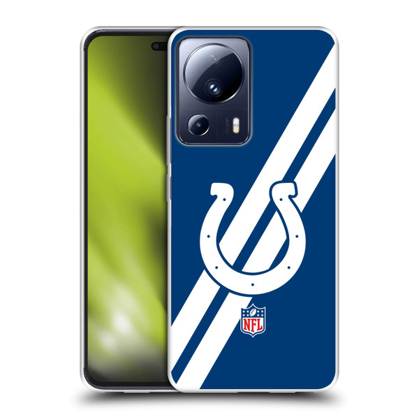 NFL Indianapolis Colts Logo Stripes Soft Gel Case for Xiaomi 13 Lite 5G