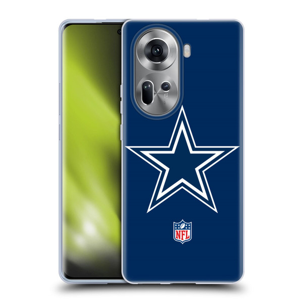 NFL Dallas Cowboys Logo Plain Soft Gel Case for OPPO Reno11