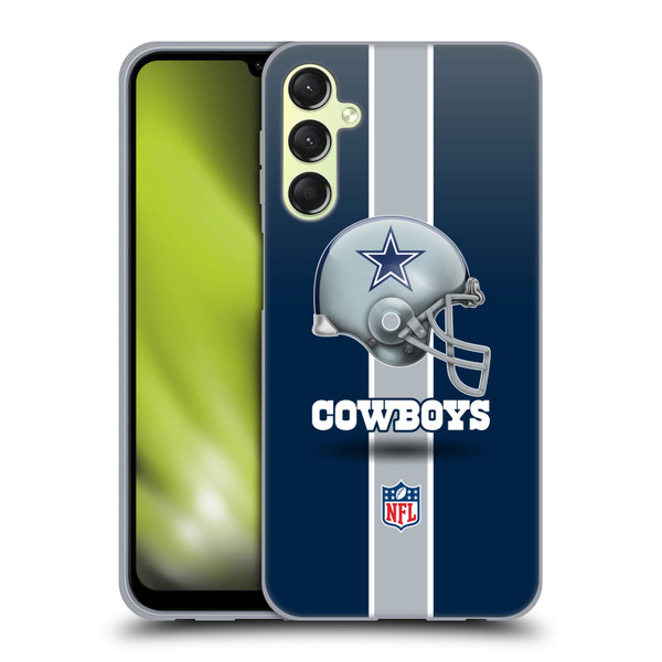 NFL Dallas Cowboys Logo Helmet Soft Gel Case for Samsung Galaxy A24 4G / M34 5G