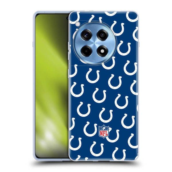 NFL Indianapolis Colts Artwork Patterns Soft Gel Case for OnePlus 12R