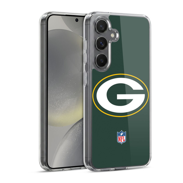 NFL Green Bay Packers Logo Plain Soft Gel Case for Samsung Galaxy S24 5G & MagSafe