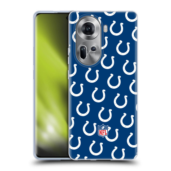 NFL Indianapolis Colts Artwork Patterns Soft Gel Case for OPPO Reno11