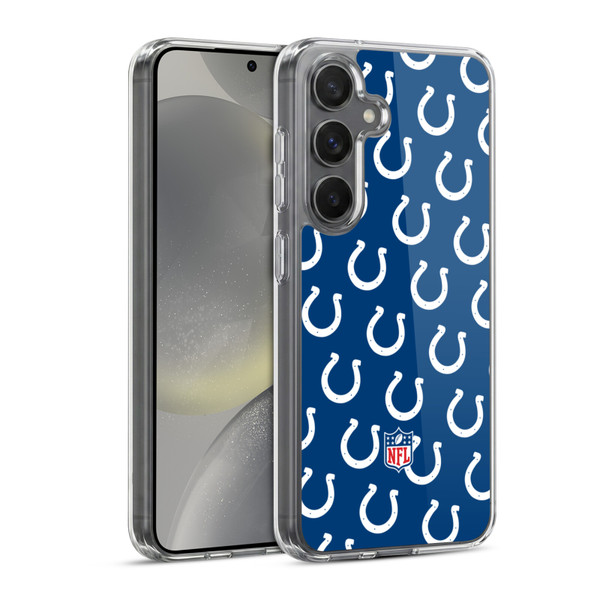 NFL Indianapolis Colts Artwork Patterns Soft Gel Case for Samsung Galaxy S24 5G & MagSafe