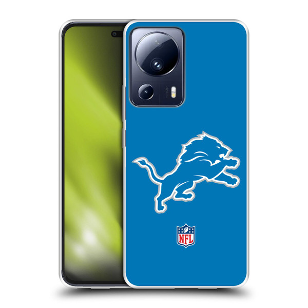 NFL Detroit Lions Logo Plain Soft Gel Case for Xiaomi 13 Lite 5G