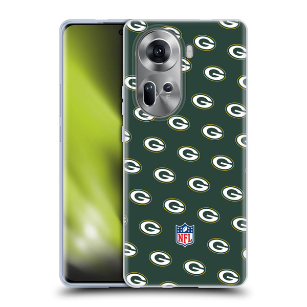 NFL Green Bay Packers Artwork Patterns Soft Gel Case for OPPO Reno11