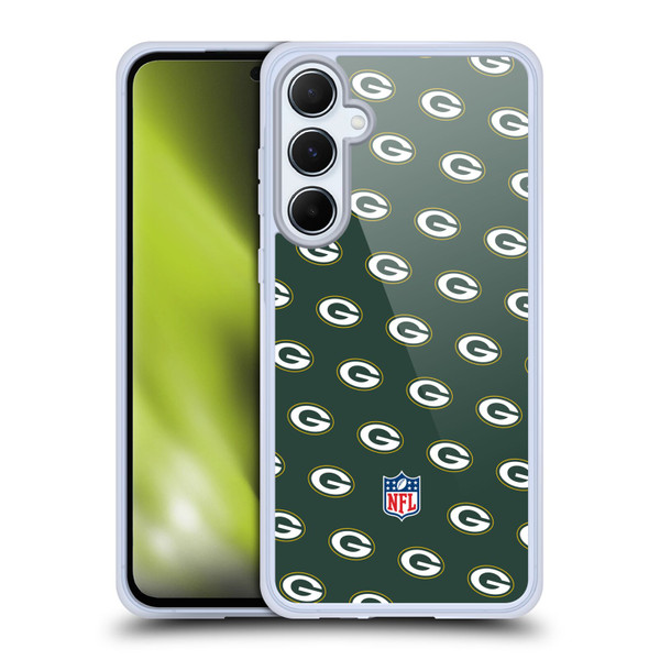 NFL Green Bay Packers Artwork Patterns Soft Gel Case for Samsung Galaxy A55 5G